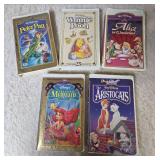 Nineteen - vintage Walt Disney "Masterpiece" VHS tapes.  The VHS tapes have not been tested.