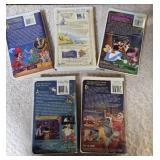 Nineteen - vintage Walt Disney "Masterpiece" VHS tapes.  The VHS tapes have not been tested.