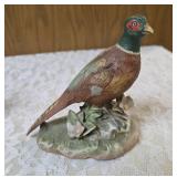 Three - Vintage Ceramic Ring Necked pheasant figurines most likely from the HOMCO company.