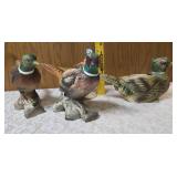 Four - Vintage Ceramic Pheasant Shaped Planters/figurines. Possibly produced in Japan or by companies like McCoy Potteryor Relpo during the mid-century era.