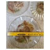Three pheasant plates "Handmade from Window Glass" by Ruby May of Bertha MN.