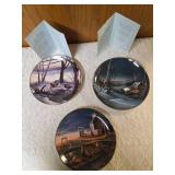 Three Terry Redland Collector Plates in boxes.   "Prairie Skyline",  "Evening with Friends", and "Rusty Refuge III".
