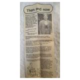 Beatrix Potter Items:  Beatrix Potter writeup from newspaper, Bar of Soap, Notecards, Candy or flower pot Peter Rabbit Bowl.