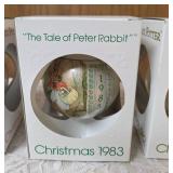 Peter Rabbit Books and Christmas Ornaments.