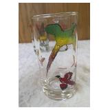 7 - Misc. Glass Sizes and Designs.  Glassware is likely produced by the Hazel-Atlas Glass Company and features the "Pheasants" pattern, produced roughly 1950