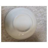 Complete -Place setting for fifteen, dinner plate,  salad plate, soup bowl, coffee plate. Set of "Homer Laughlin Golden Wheat" dinnerware, featuring 22k gold trim and a wheat stalk pattern.