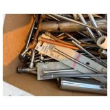 STOOL AND WATER SUPPLY TUBES, PLASTIC, METAL AND COPPER.