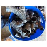 BARREL OF ABS FITTINGS VARIOUS SIZES.