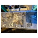 TOTE OF MISC SUPPLY TUBES, DRAINS AND MORE