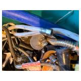 TOTE OF MISC SUPPLY TUBES, DRAINS AND MORE