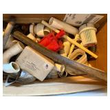 MISC BOX OF TUBES, DRAIN PIPING, DRAIN FITTINGS AND MORE.