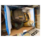 KNEE PADS, DRILL, HAMMER, SHEET ROCK GUN