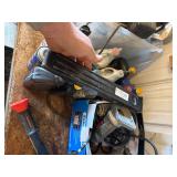 KNEE PADS, DRILL, HAMMER, SHEET ROCK GUN