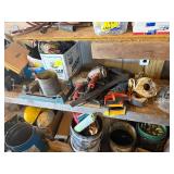 CORDED DRILL, HAND SAW, T-POST WIRE HANGER, SQUAKER AND MOR MISC