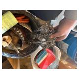 NAILS, CHAINSAW BLADE, STOOL AUGER, TIRE IRON + MORE