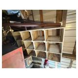 ANTIQUE WOODEN CABINET/SHELVES