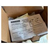 2- SHOWER HEAD KITS, CHROME FLANGES TUB/SHOWER.