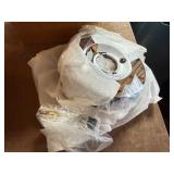 2- SHOWER HEAD KITS, CHROME FLANGES TUB/SHOWER.