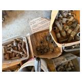 LARGE LOT OF IRON PIPE FITTINGS, GALVINSED PIPE FITTINGS.