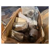 BATHTUB SPOUTS, ROUND AND SQUARE SIZES.