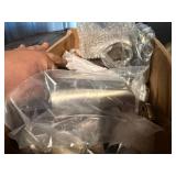 BATHTUB SPOUTS, ROUND AND SQUARE SIZES.