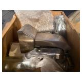 BATHTUB SPOUTS, ROUND AND SQUARE SIZES.