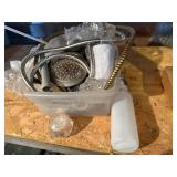 STOOL PARTS, SHOWER HEADS.