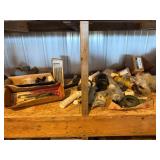 SHOWER HEAD AND PARTS, STOOL WIRES, TOILET PARTS.