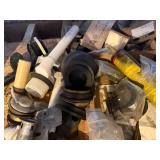 SHOWER HEAD AND PARTS, STOOL WIRES, TOILET PARTS.