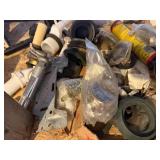 SHOWER HEAD AND PARTS, STOOL WIRES, TOILET PARTS.