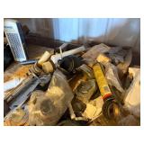 SHOWER HEAD AND PARTS, STOOL WIRES, TOILET PARTS.