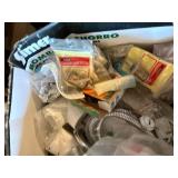 STOOL AND DRAIN PARTS, FITTINGS, CAPS, WIFI THERMOSTAT.