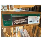 DOUBLE STAINLESS STEEL SINK W/ FAUCET