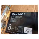 DOUBLE STAINLESS STEEL SINK W/ FAUCET