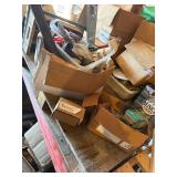 RATCHETS, MISC PIP FTTINGS, ELECTRICAL BOX, CIRCUIT BOARD AND MISC SUPPLIES.
