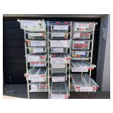 WOW MSRP $5,000 Technibilt SmartCell HD Storage Cart - 26 White Polycoated Baskets w/Removable Inserts, Smooth Height Adjustable Metal Glide Track System, 6ft Mobile Unit, High Density Storage Organiz