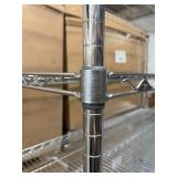 MSRP $1,800 – Metro Super Erecta NSF Cart, 5 Wire Shelves w/ Solid Metal Bottom Shelf, 78in Heavy Duty Rolling Storage Unit w/ Casters, Commercial Organizer for Restaurant Warehouse Garage Shop - Go