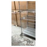 MSRP $1,800 – Metro Super Erecta NSF Cart, 5 Wire Shelves w/ Solid Metal Bottom Shelf, 78in Heavy Duty Rolling Storage Unit w/ Casters, Commercial Organizer for Restaurant Warehouse Garage Shop - Go