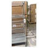 MSRP $1,800 – Metro Super Erecta NSF Cart, 5 Wire Shelves w/ Solid Metal Bottom Shelf, 78in Heavy Duty Rolling Storage Unit w/ Casters, Commercial Organizer for Restaurant Warehouse Garage Shop - Go
