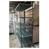 MSRP $2,500 – Metro Super Erecta Pro Cart, 5 Shelves w/ Removable Polymer Mats, Microban Antimicrobial, 800 lb Capacity Per Shelf, 87in H Mobile Unit w/ Locking Casters, Heavy Duty Storage for Wareh