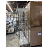 MSRP $1,800 – Metro Shelving Cart w/ Horizontal Hanging Bars for Cords Hoses Tools & Packaged Parts Display, 5 Shelf Storage System, Locking Casters w/ Bumpers, 6ft x 5ft Heavy Duty Mobile Organ