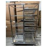 MSRP $3,500 – Amcart PAR System Storage Cart, 7 Basket + 3 Slide-Out Shelves w/ Smooth Metal Glide Tracks, High Density Inventory System, Dual Side Mobile Organizer, 60in x 38in Unit on Casters for 