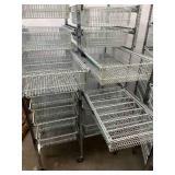 MSRP $3,000 Technibilt SmartCell HD Storage Cart - 16 White Polycoated Baskets w/Removable Inserts, Smooth Height Adjustable Metal Glide Track System, 6ft Mobile Unit, High Density Storage Organizer f