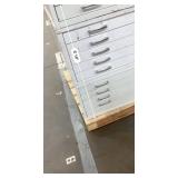 MSRP $12,000 – (3) Mayline/Safco Flat File Storage System, 15 Drawer Oversize Blueprint Map Cabinet Set, Heavy Duty Steel Drafting Files For Engineers Print Shops - See Pics For Exterior Condition *