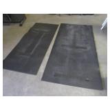 (F-1) 2 Rubber Floor Mats 78' x 36'...
