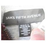(RCK) Saks Fifth Avenue Fleece Zip-...