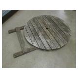 (EW7) Outdoor Wood Folding Table wi...