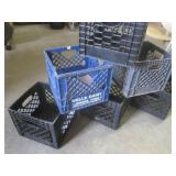(EW4) 6 Plastic Milk Crates...