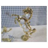 (CNTR) 2 Austrian Crystal 24K Gold ...