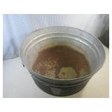 (EC1) Vintage Galvanized Metal Wash...